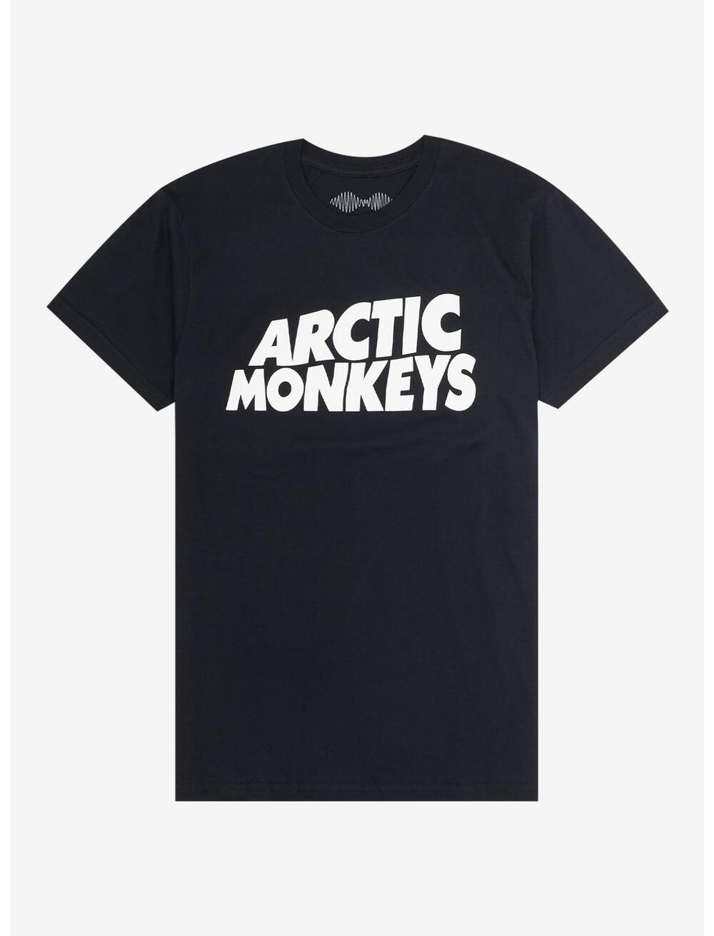 NWT Hot Topic Arctic Monkeys Logo Tee in Charcoal size L